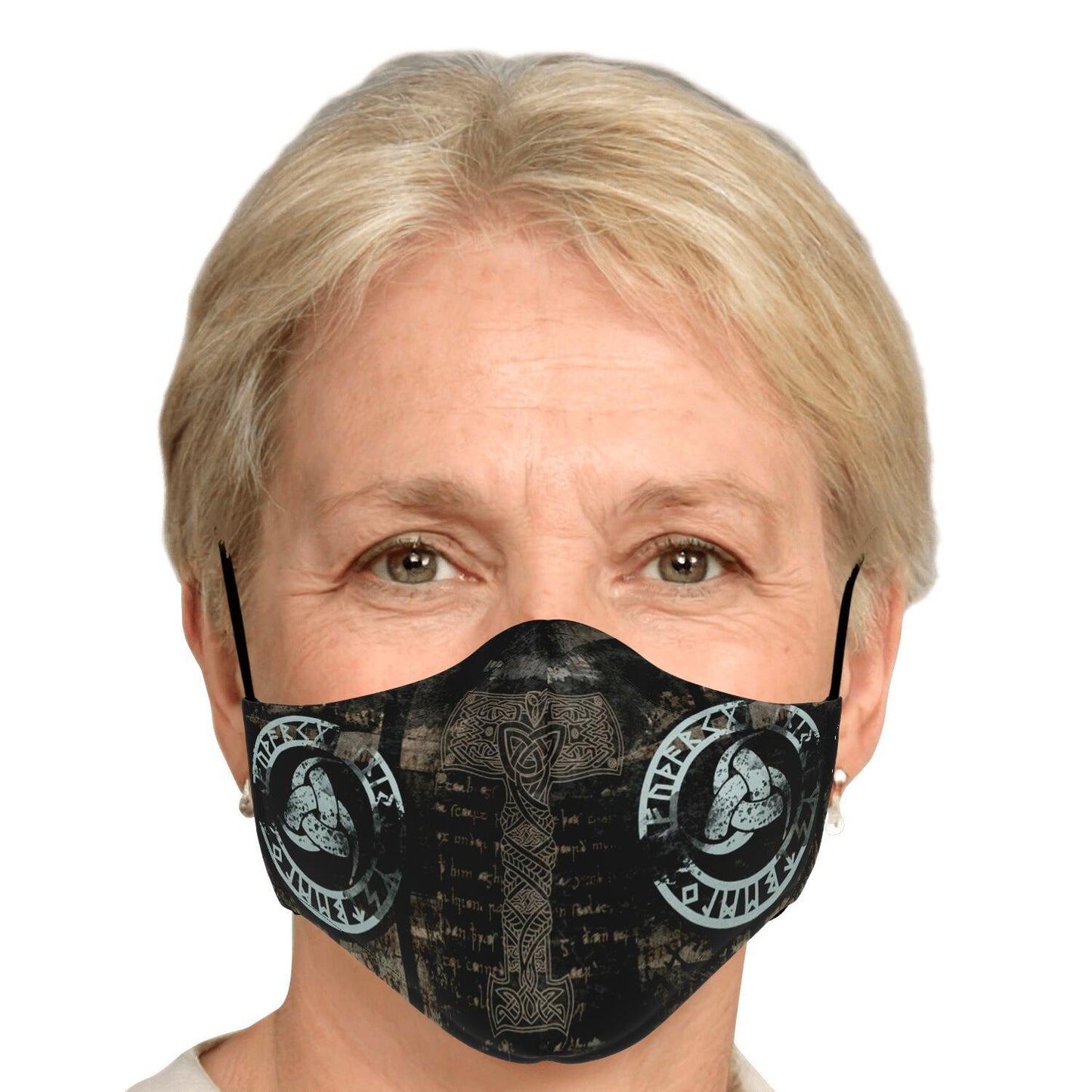Mjolnir Viking Face Mask Cover - Mutli