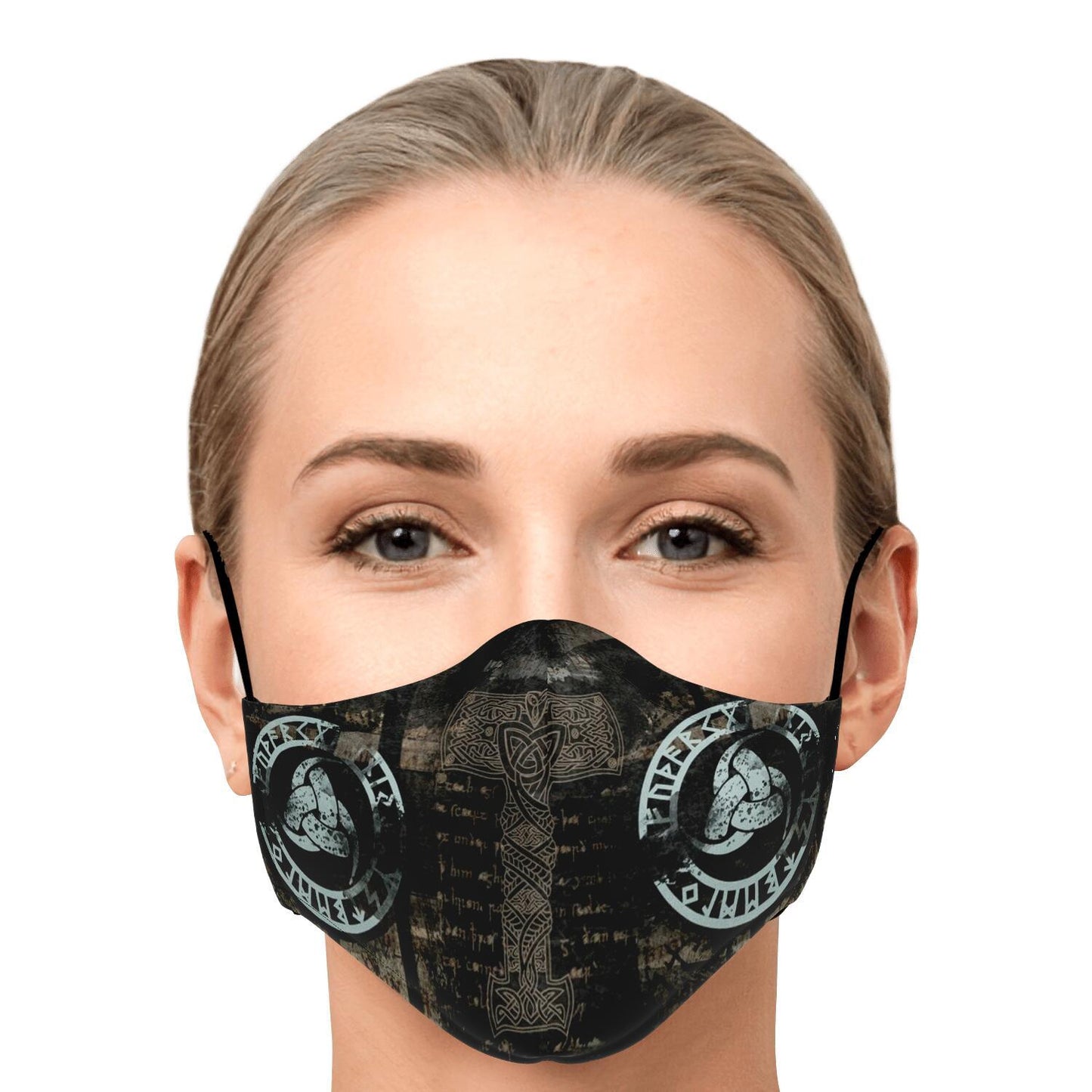 Mjolnir Viking Face Mask Cover - Mutli
