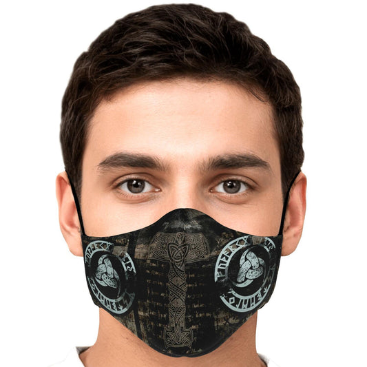 Mjolnir Viking Face Mask Cover - Mutli