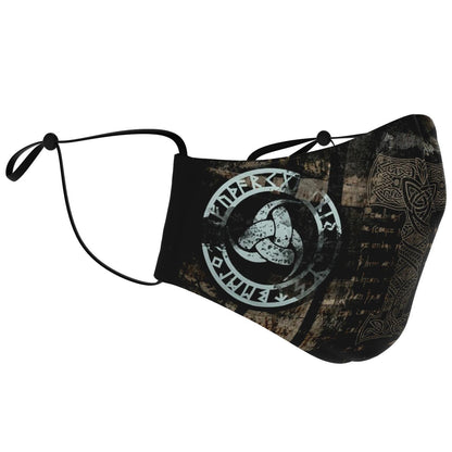 Mjolnir Viking Face Mask Cover - Mutli