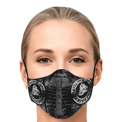 Mjolnir Viking Face Mask Cover Black