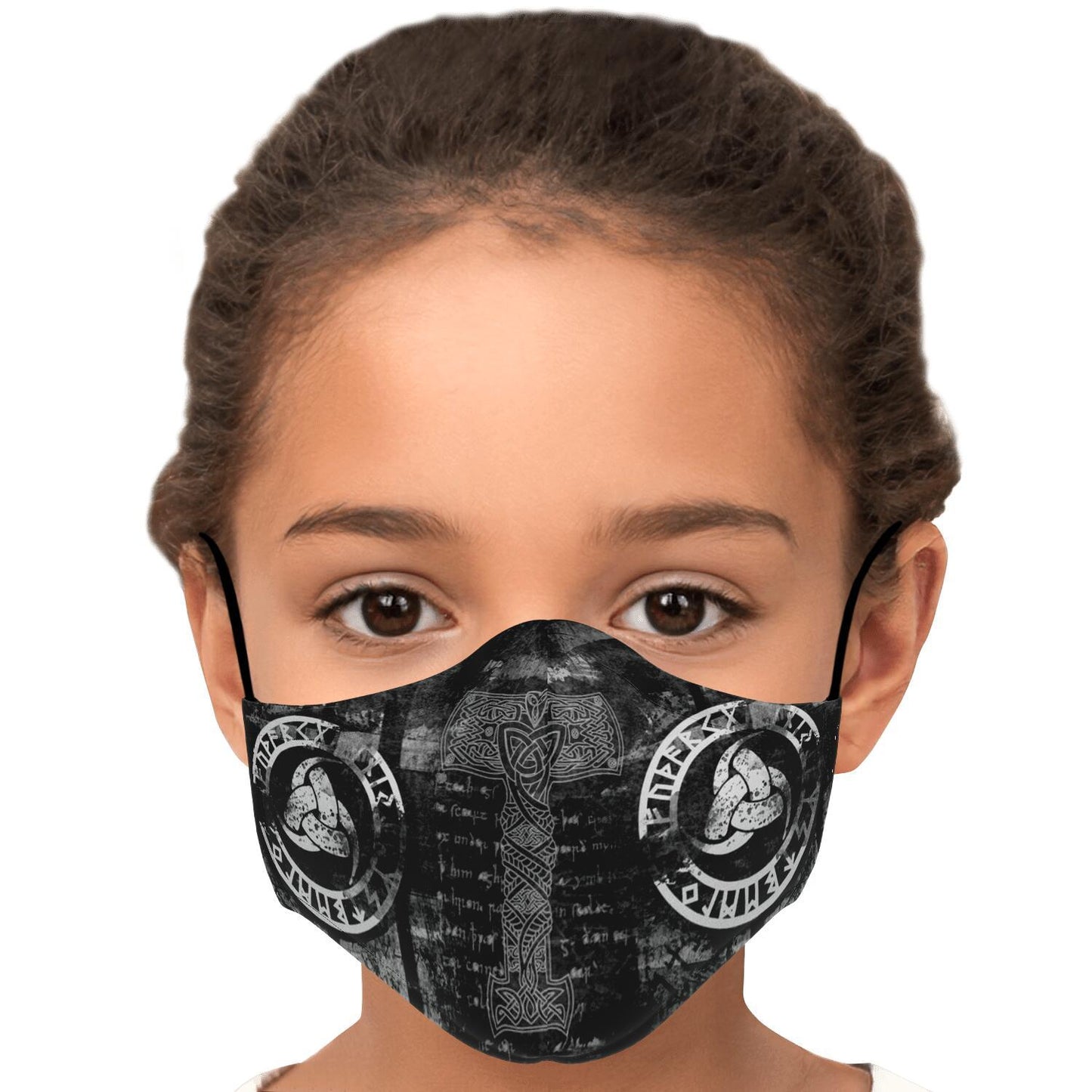 Mjolnir Viking Face Mask Cover Black