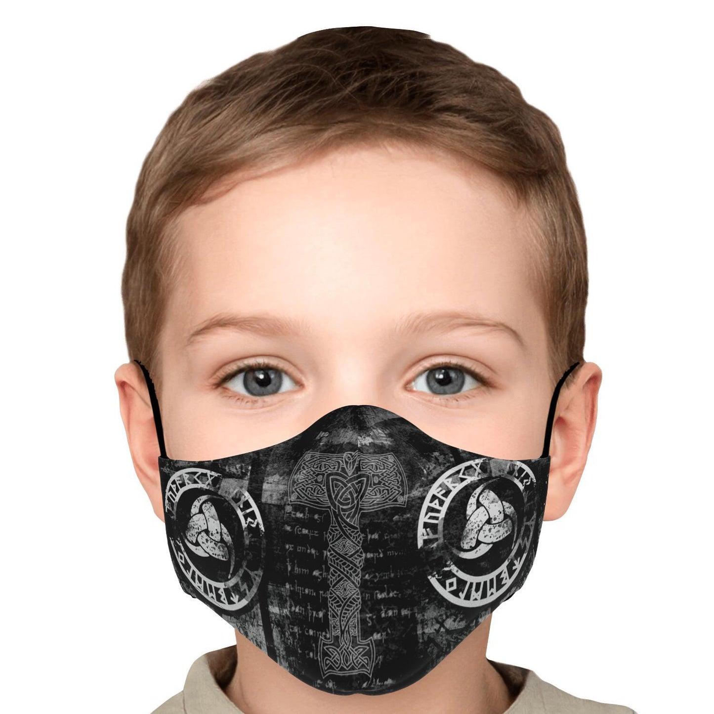 Mjolnir Viking Face Mask Cover Black