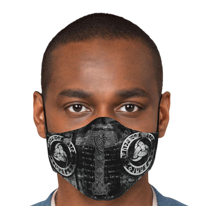 Mjolnir Viking Face Mask Cover Black
