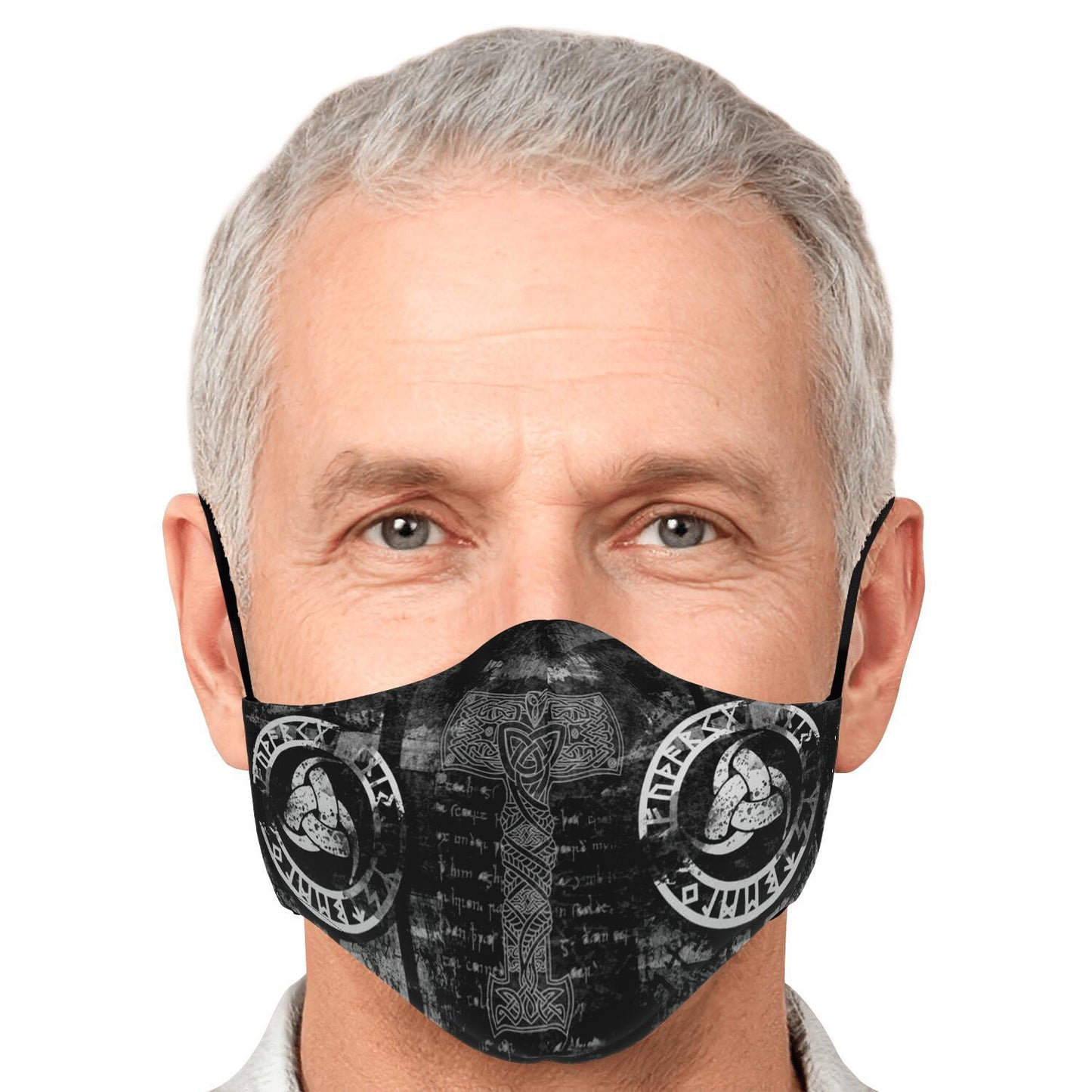 Mjolnir Viking Face Mask Cover Black