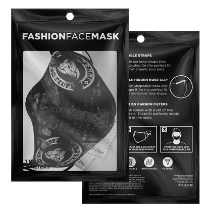 Mjolnir Viking Face Mask Cover Black
