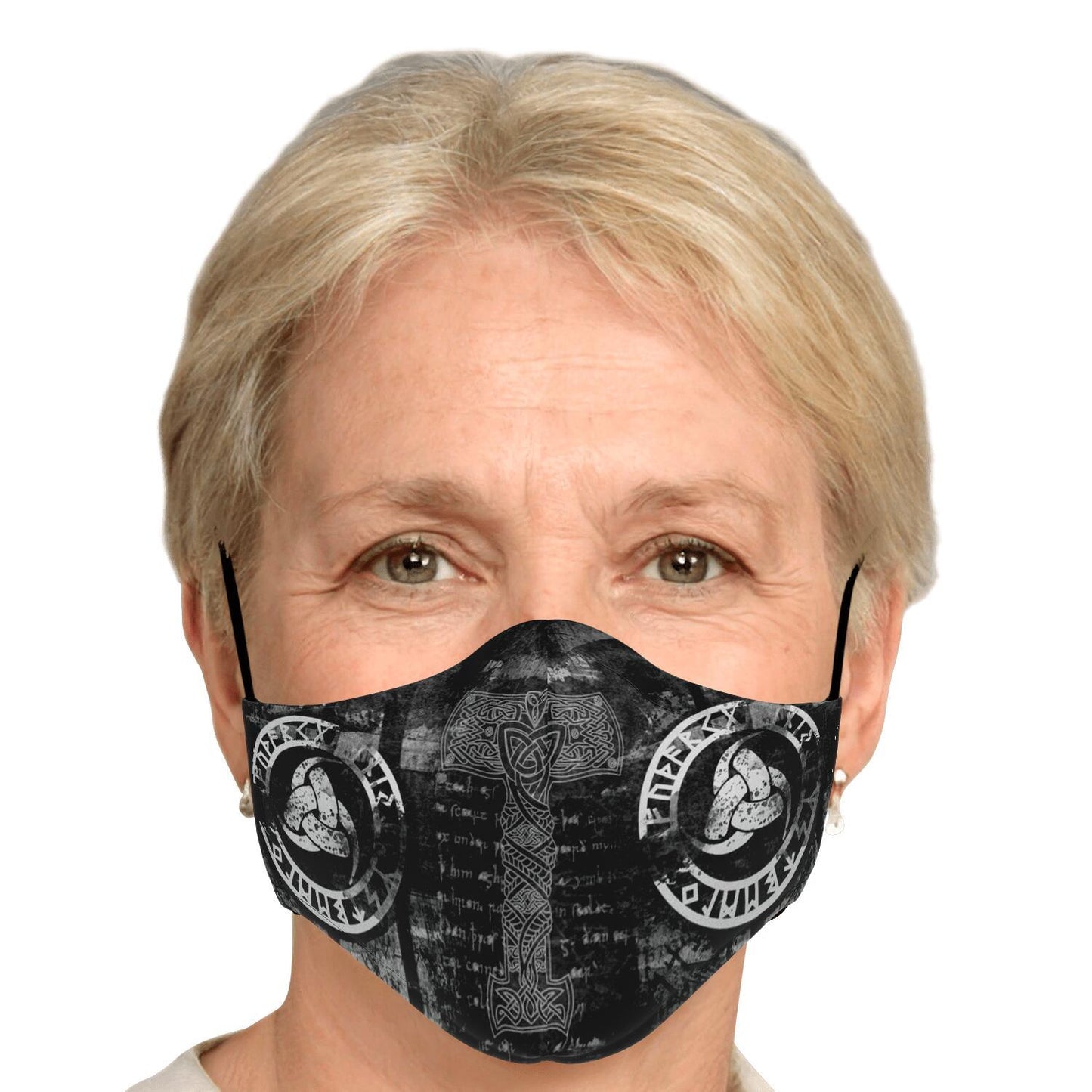 Mjolnir Viking Face Mask Cover Black