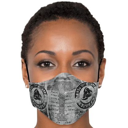 Mjolnir Viking Face Mask Cover Grey