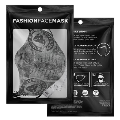 Mjolnir Viking Face Mask Cover Grey