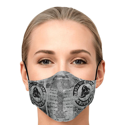 Mjolnir Viking Face Mask Cover Grey