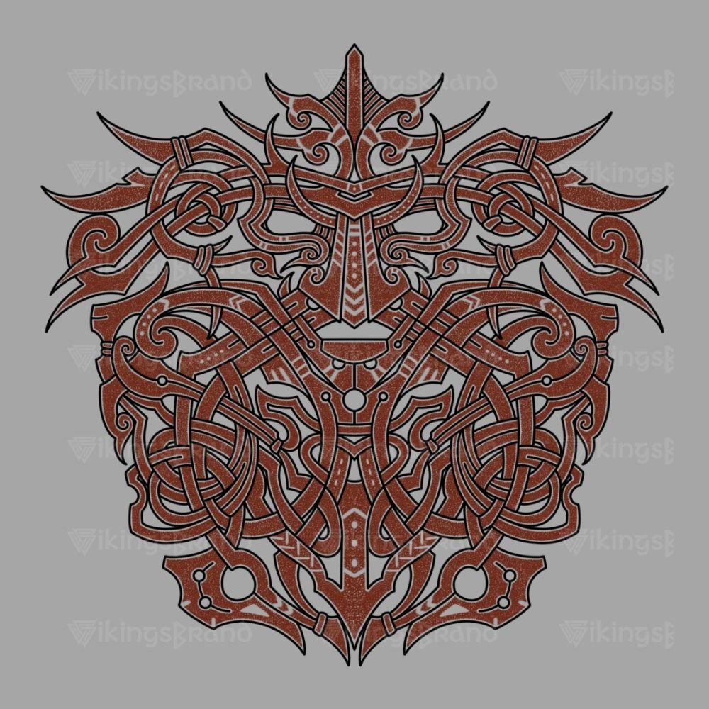 Nordic God Mask, Odin Tattoo, Vikings Tattoos - Digital Download