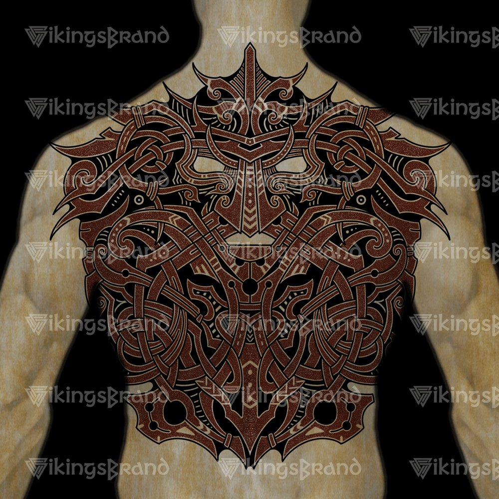 Nordic God Mask, Odin Tattoo, Vikings Tattoos - Digital Download