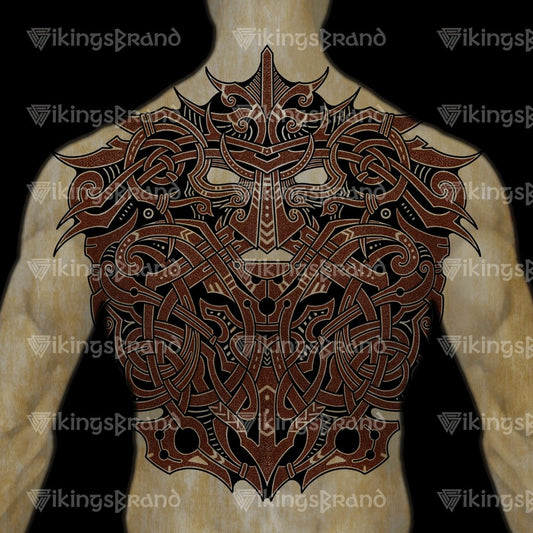 Nordic God Mask, Odin Tattoo, Vikings Tattoos - Digital Download