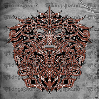 Nordic God Mask, Odin Tattoo, Vikings Tattoos - Digital Download