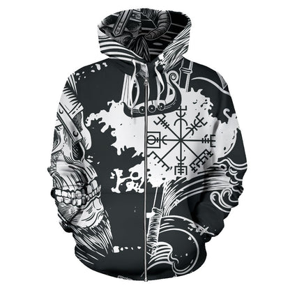Nordic Life Viking Zip Up Hoodie - VikingsBrand