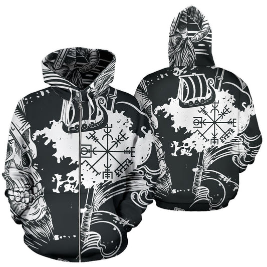 Nordic Life Viking Zip Up Hoodie - VikingsBrand