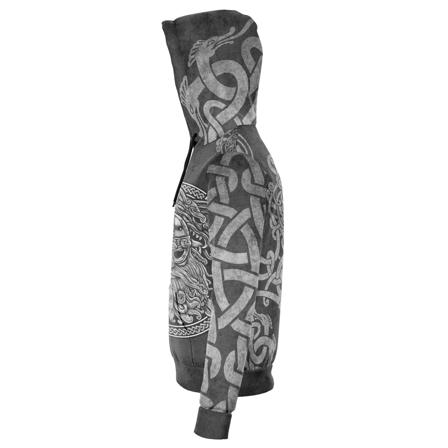 Nordic Norse Vikings God Odin with Geri & Freki Inspired Hoodie - Style 005 - VikingsBrand