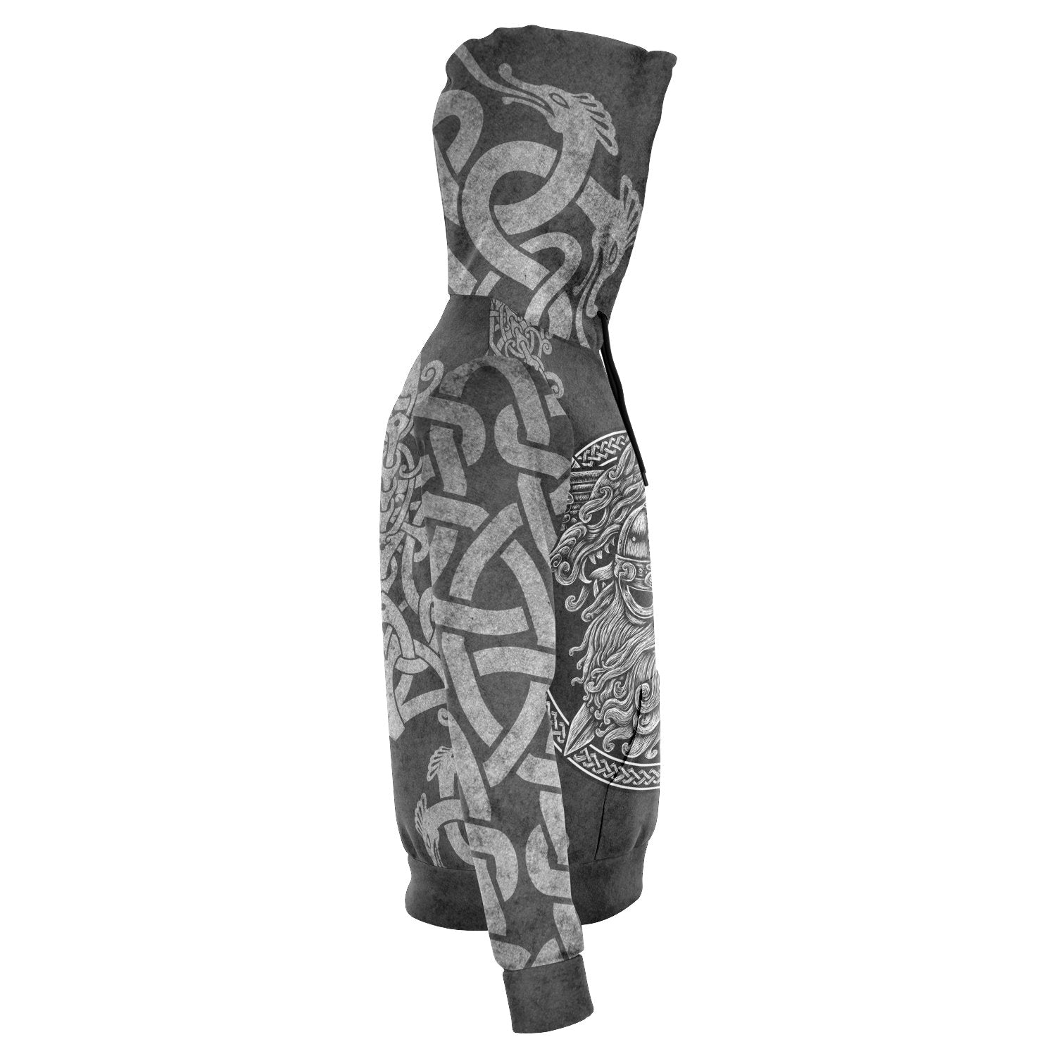 Nordic Norse Vikings God Odin with Geri & Freki Inspired Hoodie - Style 005 - VikingsBrand
