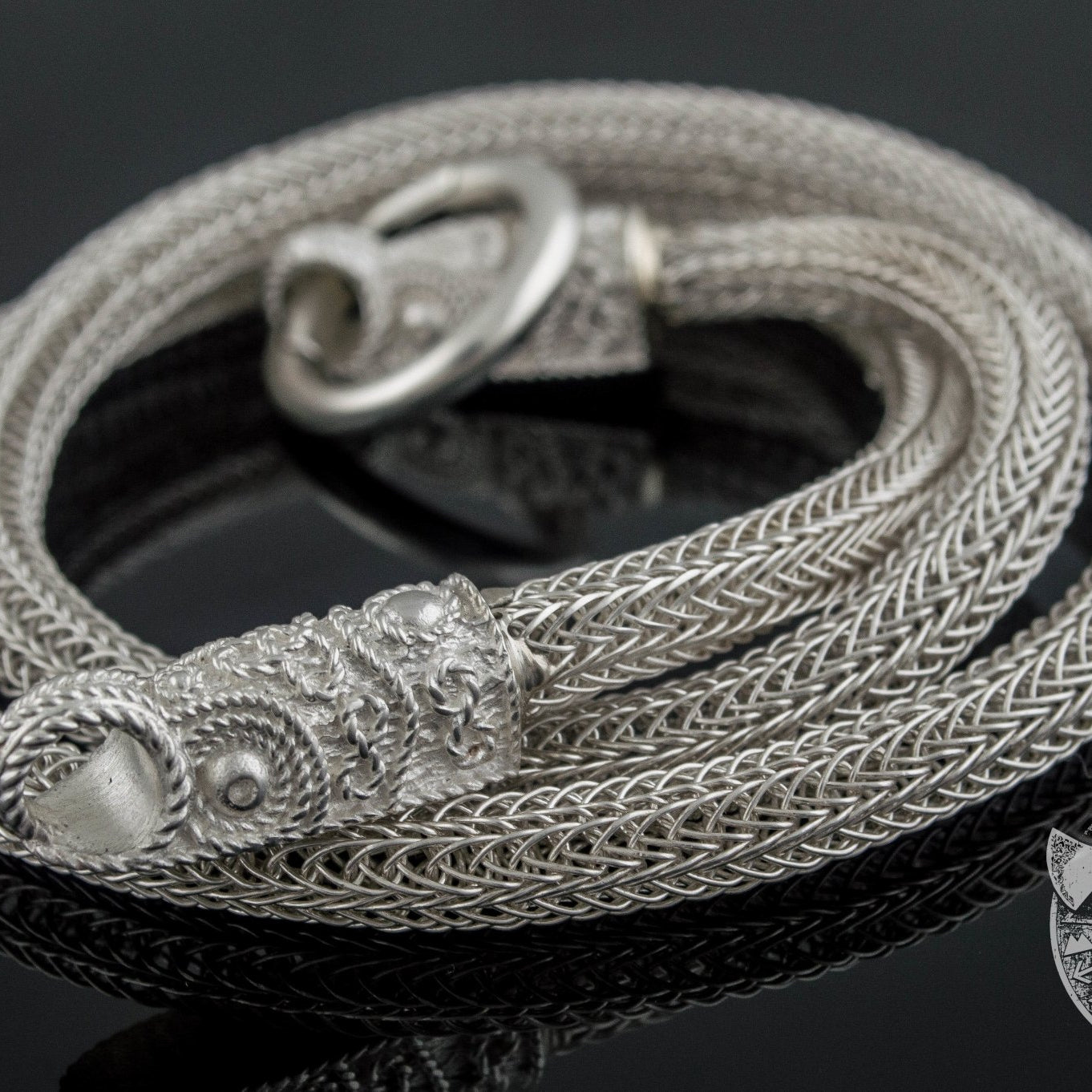 Norse Chain with Wolf Tips 925 Sterling Silver - VikingsBrand