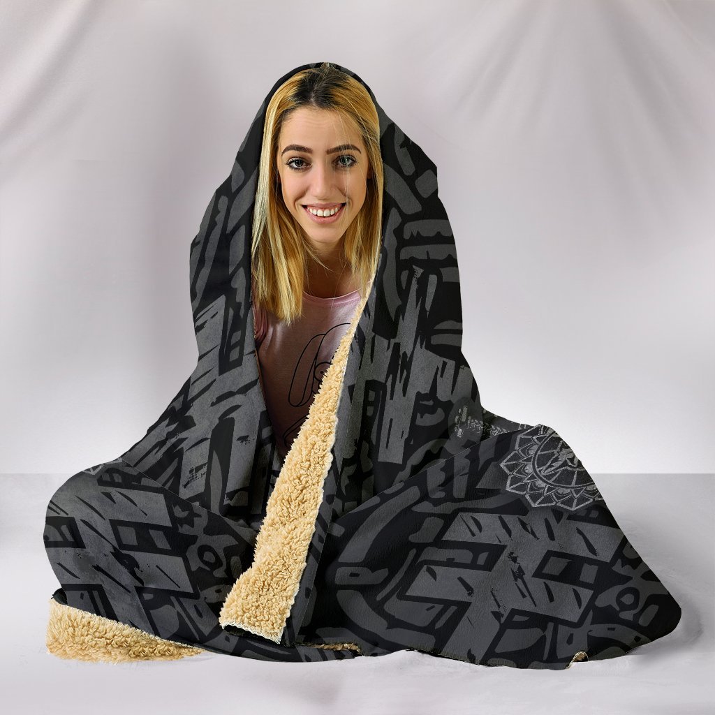 Norse God Odin - Hooded Blanket - VikingsBrand
