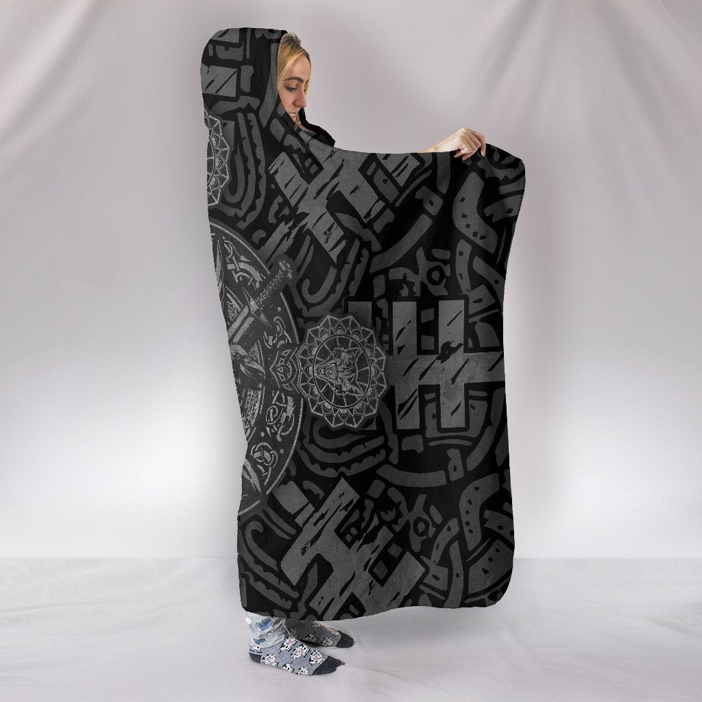 Norse God Odin - Hooded Blanket - VikingsBrand