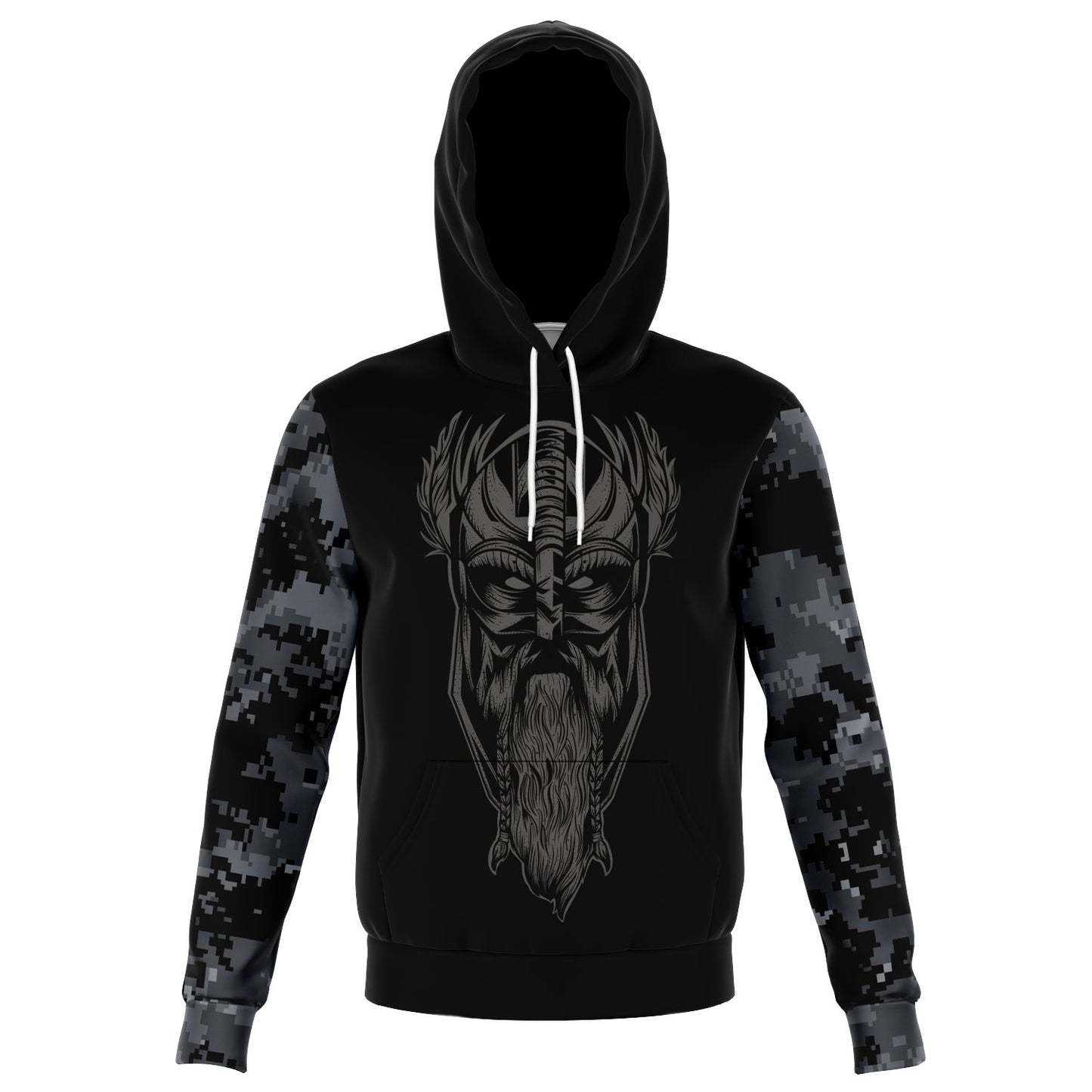 Norse God Odin Military Camo Hoodie - VikingsBrand