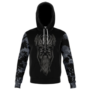Norse god Odin military Camo hoodie