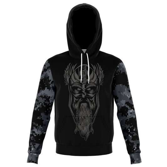 Norse God Odin Military Camo Hoodie - VikingsBrand