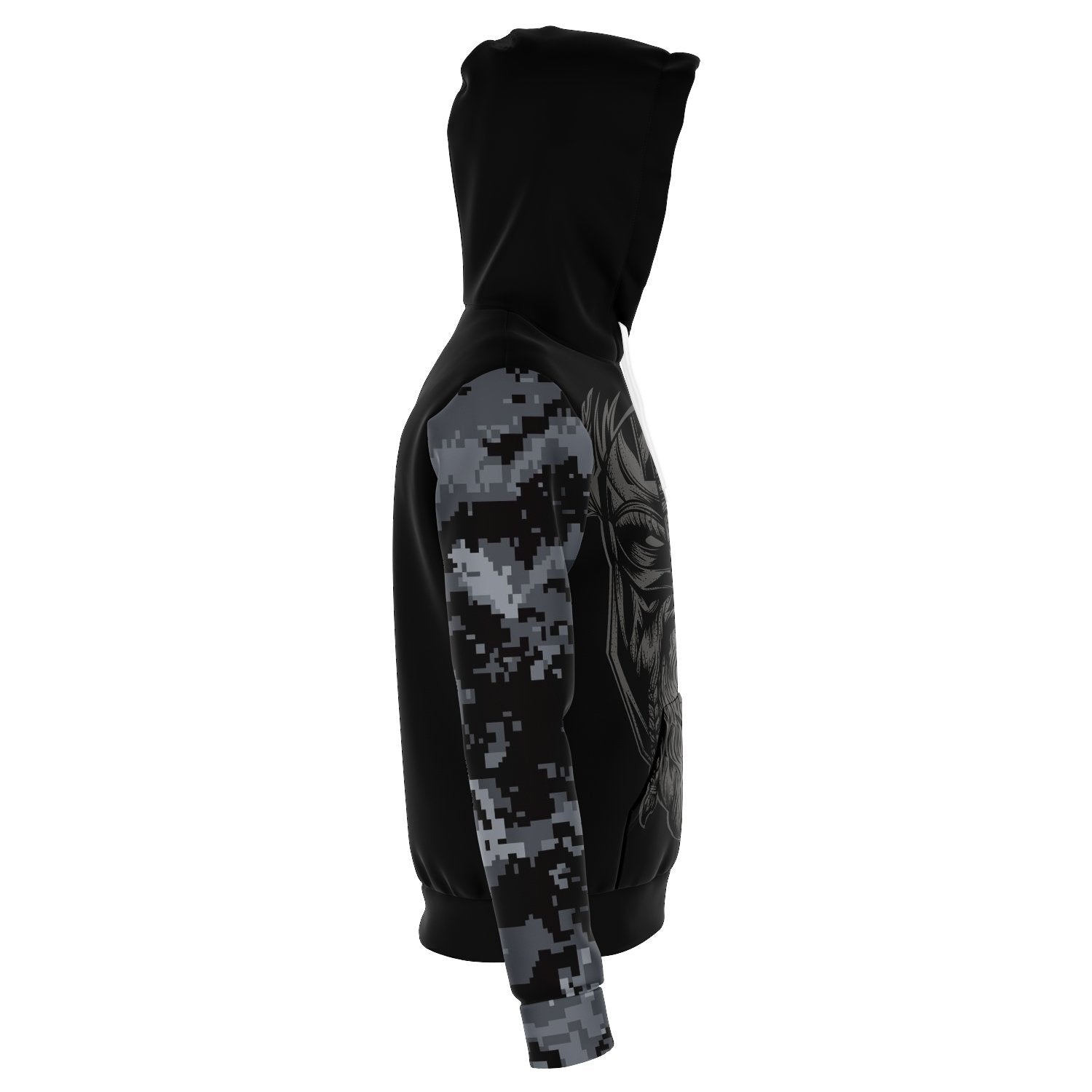 Norse God Odin Military Camo Hoodie - VikingsBrand
