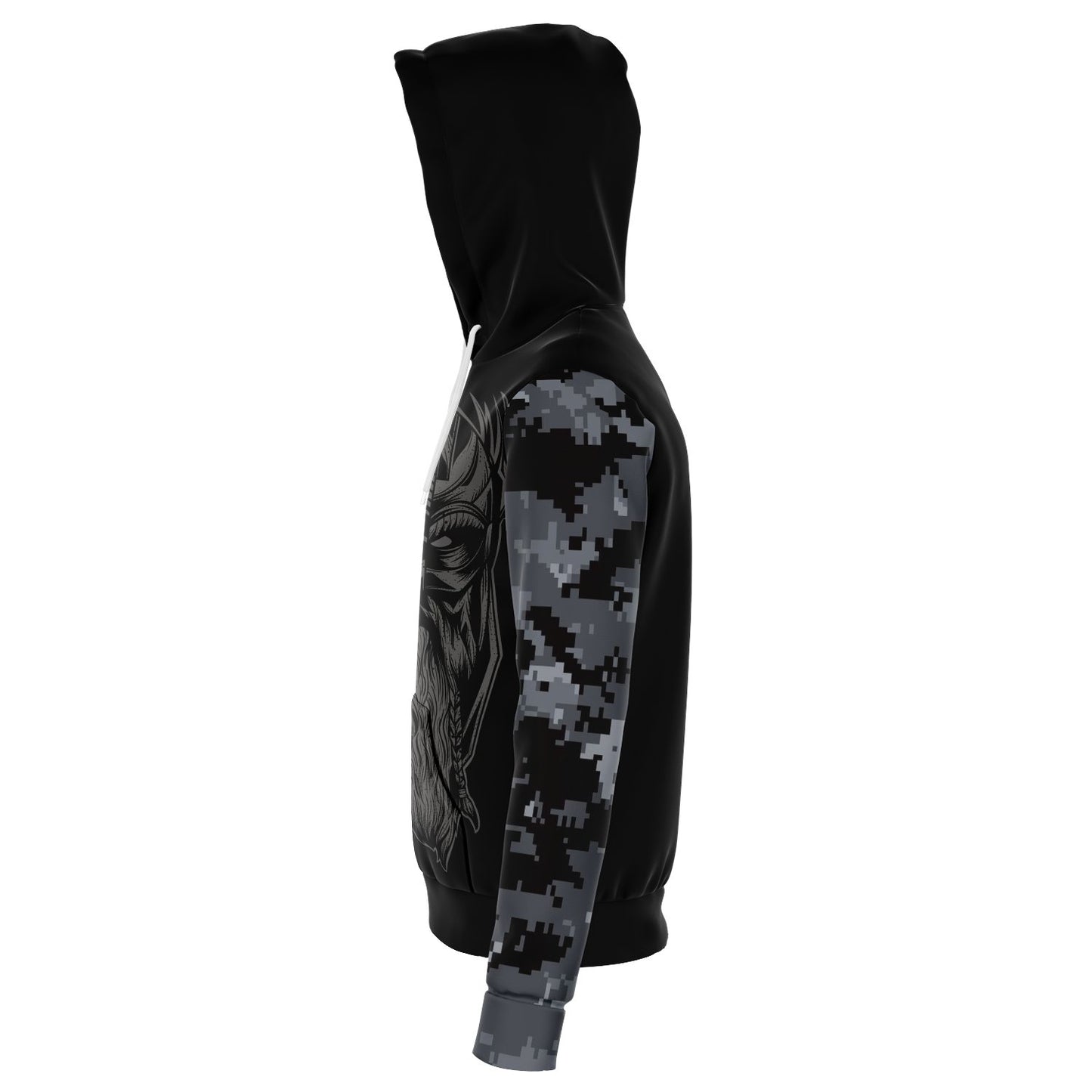 Norse God Odin Military Camo Hoodie - VikingsBrand