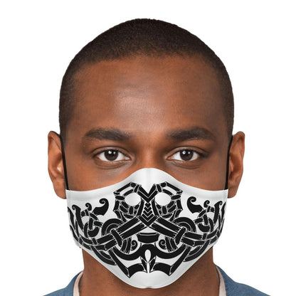 Norse God Odin Viking Face Mask Cover, Black