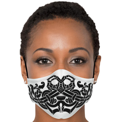 Norse God Odin Viking Face Mask Cover, Black