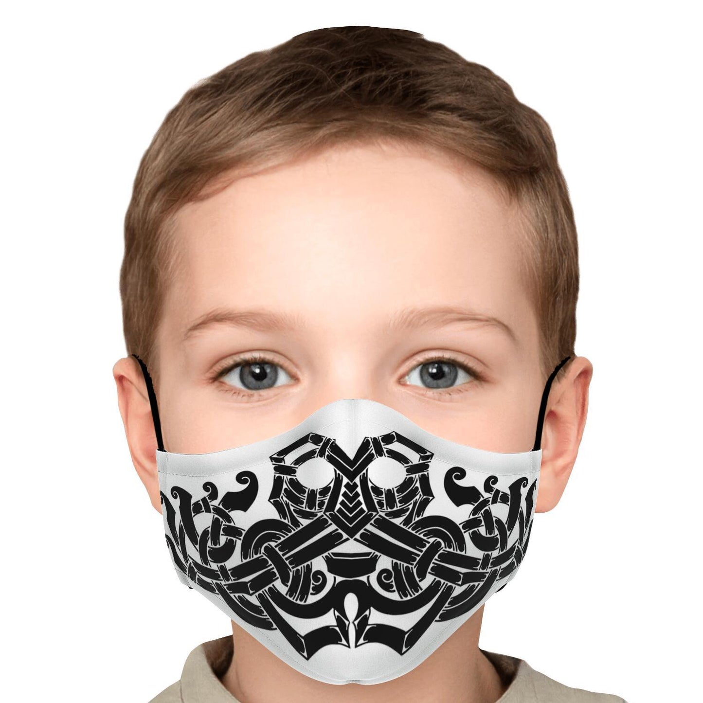 Norse God Odin Viking Face Mask Cover, Black