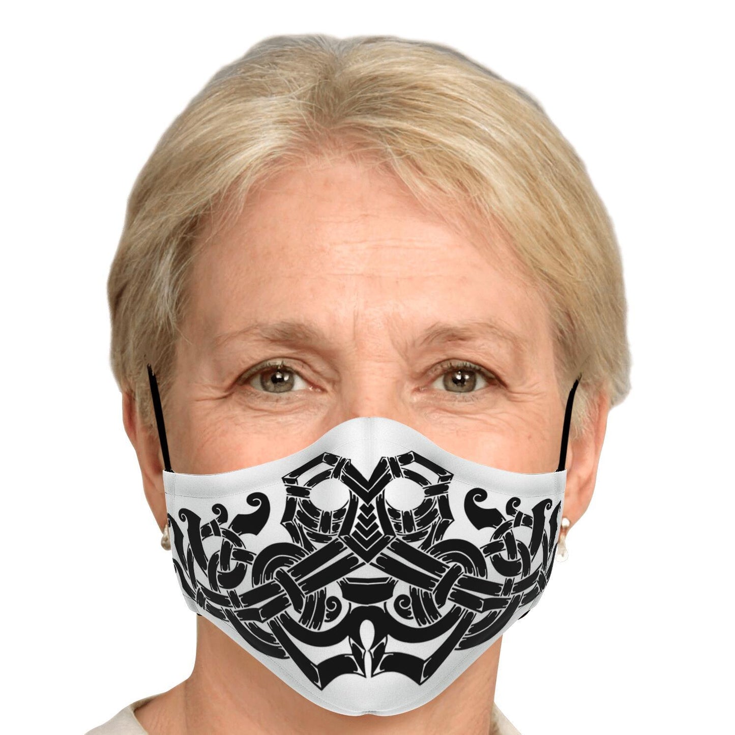 Norse God Odin Viking Face Mask Cover, Black