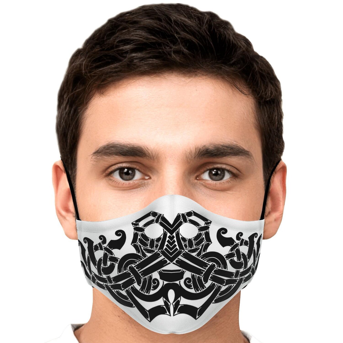 Norse God Odin Viking Face Mask Cover, Black