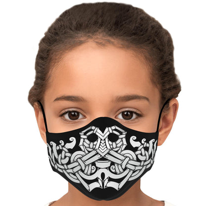 Norse God Odin Viking Face Mask Cover, White