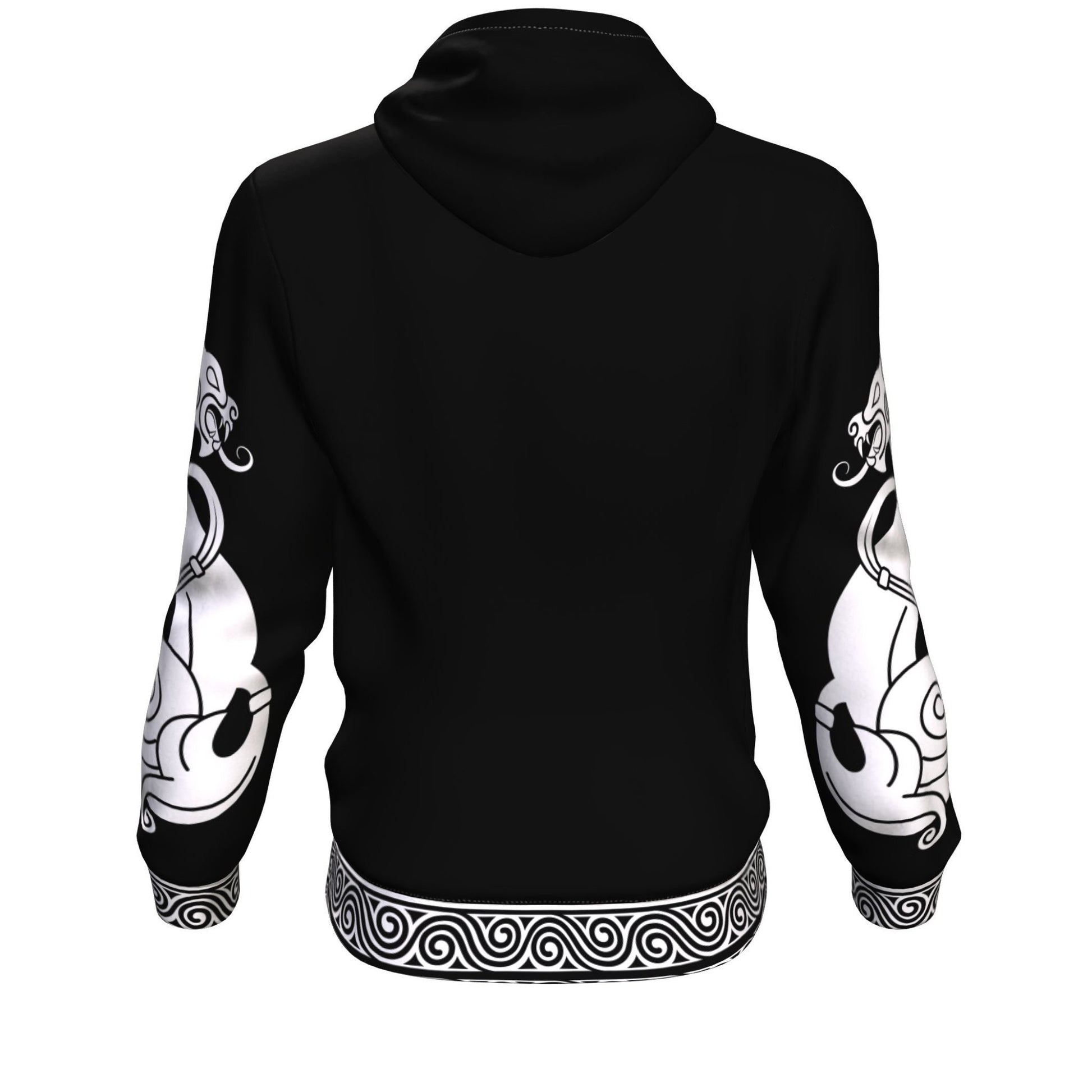 Norse God Odin with Ravens & Wolves Skoll and Hati on the Sleeves - VikingsBrand