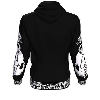 Norse God Odin with Ravens & Wolves Skoll and Hati on the Sleeves - VikingsBrand