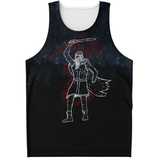 Norse God Tyr, Unisex Viking Tank Top