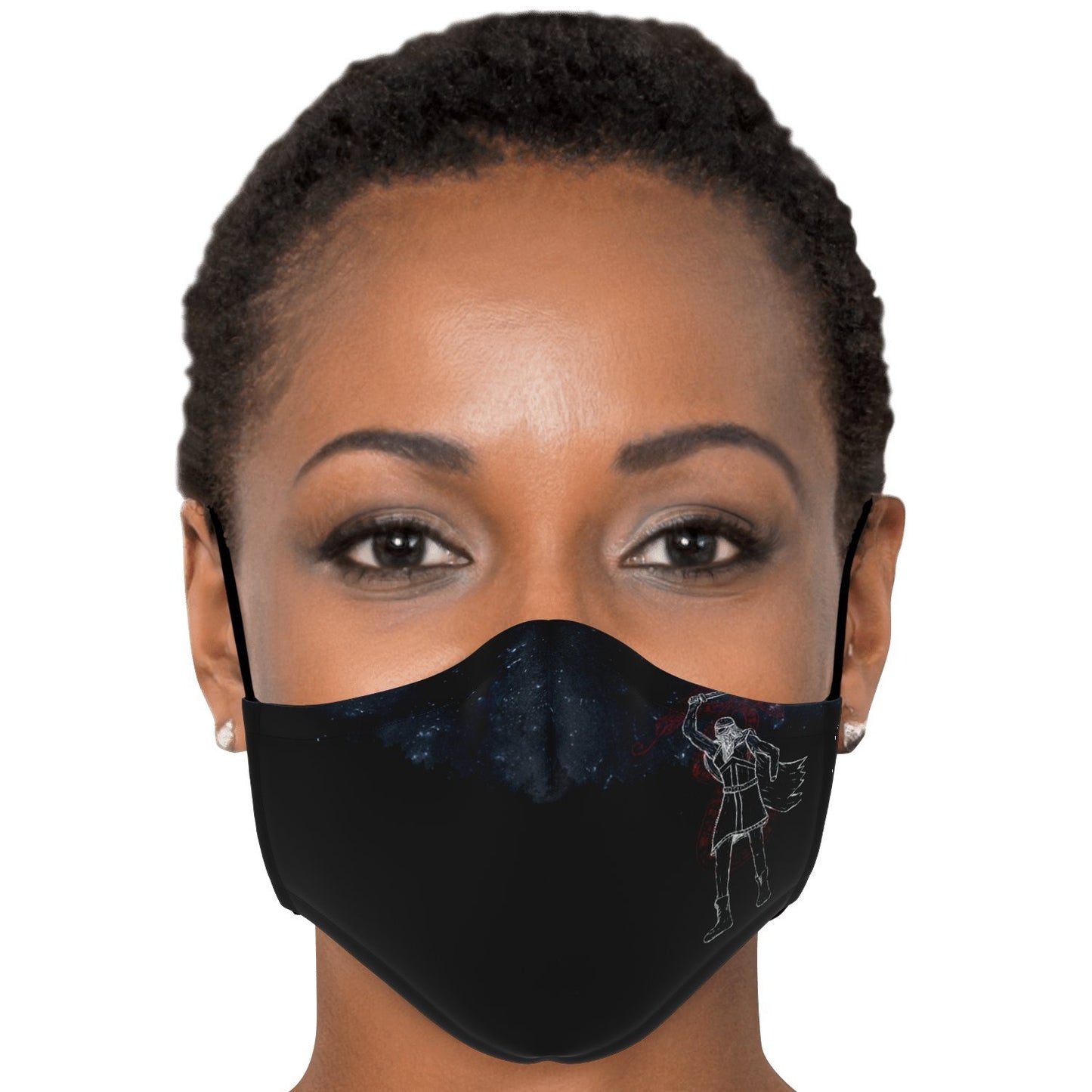 Norse God Tyr Viking Face Mask Cover
