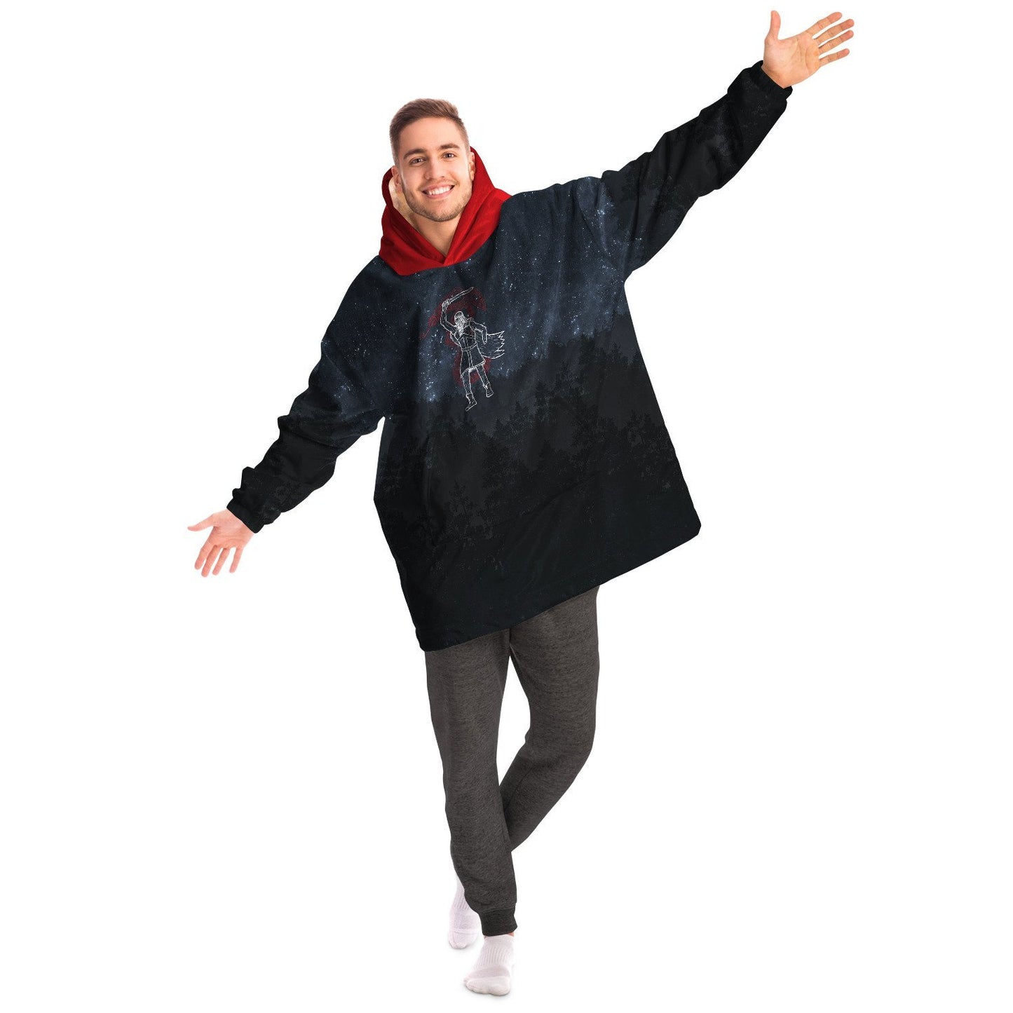 Norse God Tyr, Viking Snug, Hygge Hoodie