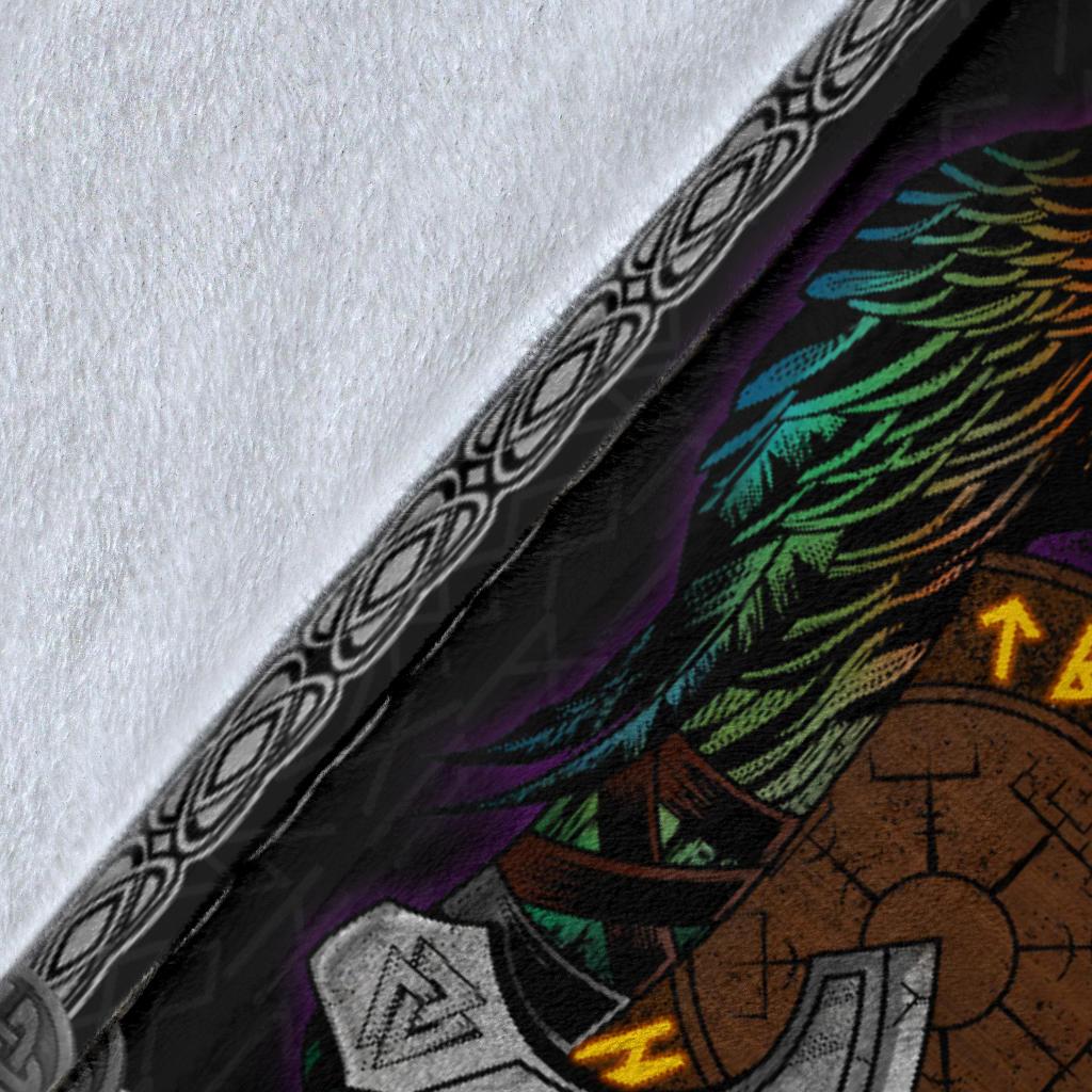 Norse Mythology Viking Fleece Blanket - VikingsBrand