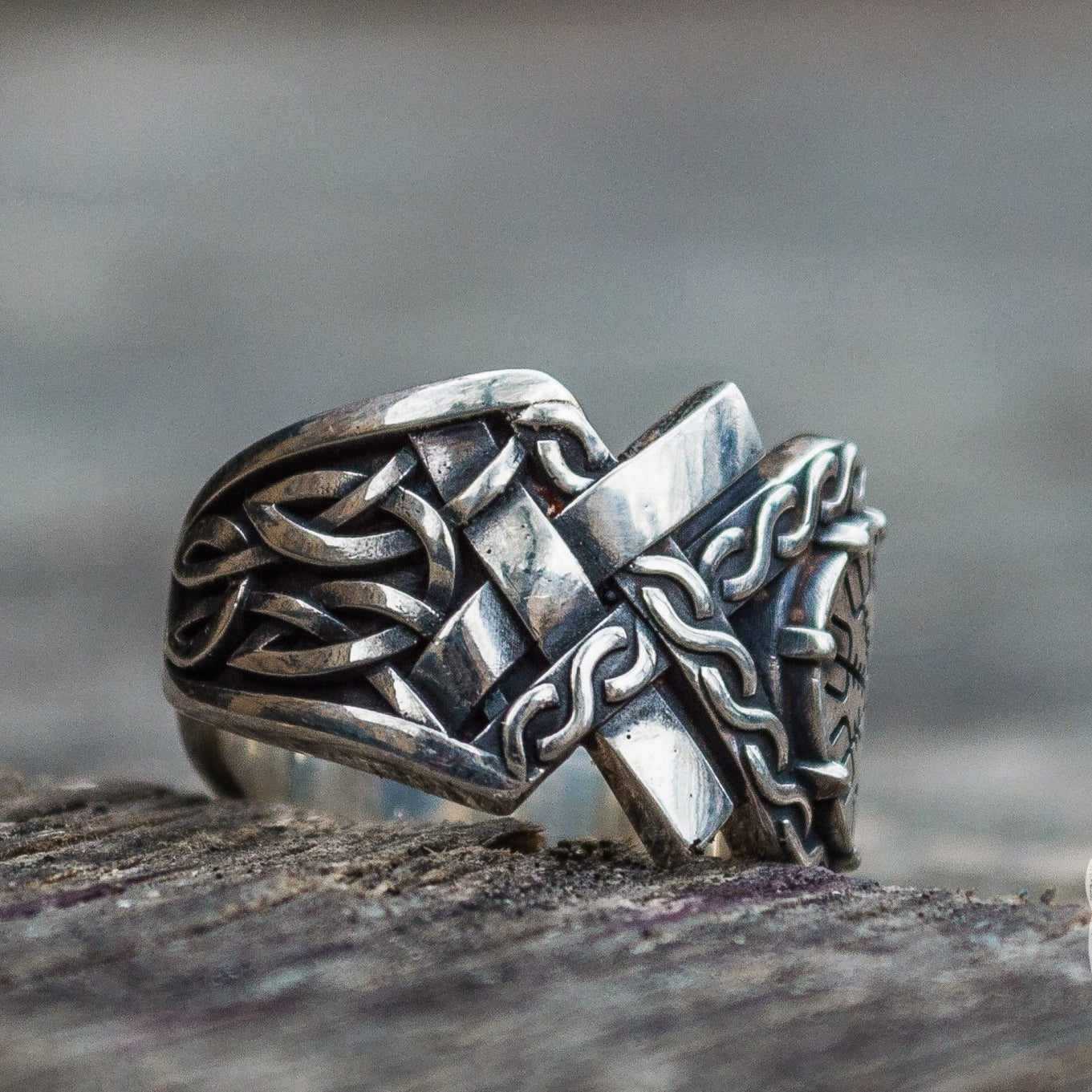 Norse Ornament Vegvisir Symbol Viking Ring - VikingsBrand