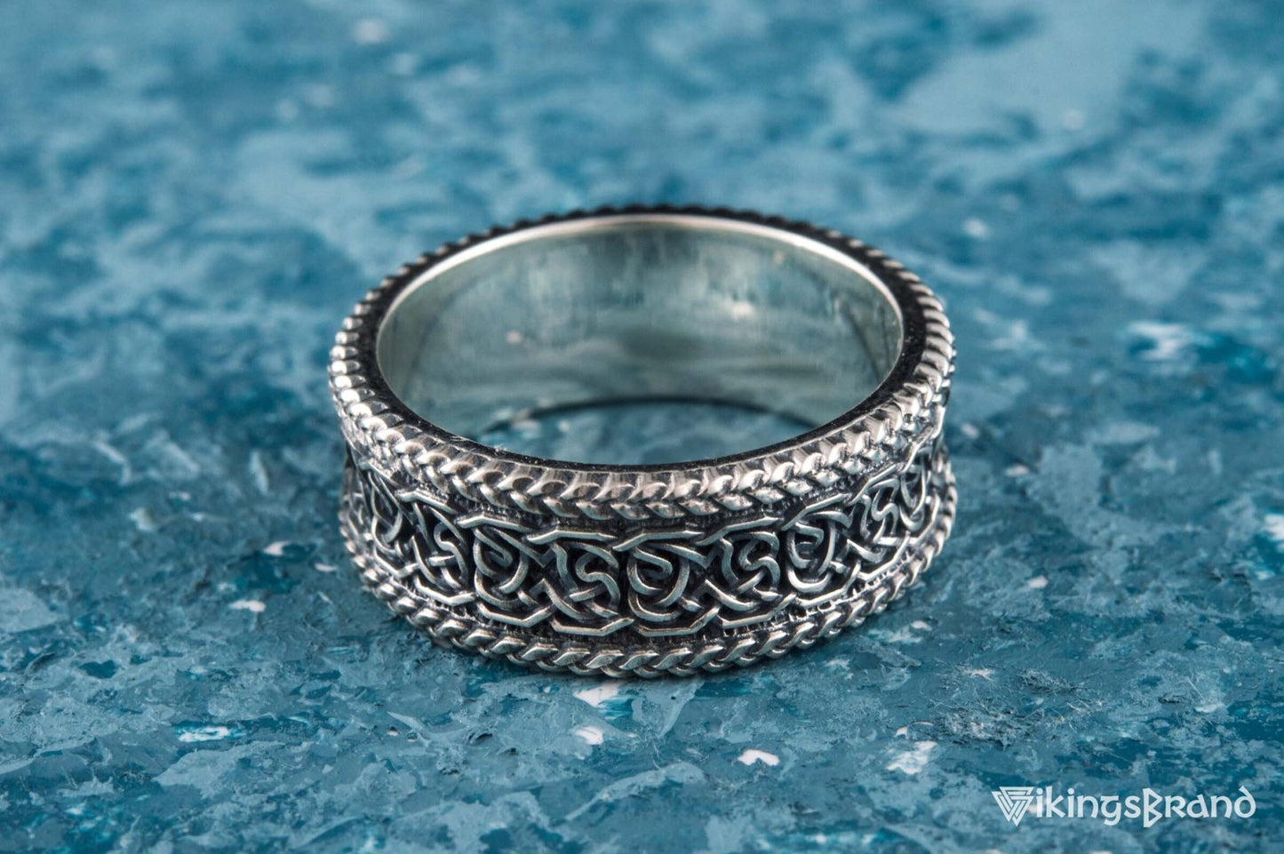 Norse Ornament Viking Ring Sterling Silver Handmade Viking Jewelry