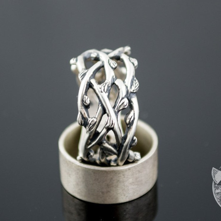 Norse Plexus Branches 925 Sterling Silver Viking Ring - VikingsBrand