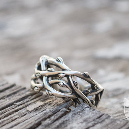 Norse Plexus Branches 925 Sterling Silver Viking Ring - VikingsBrand