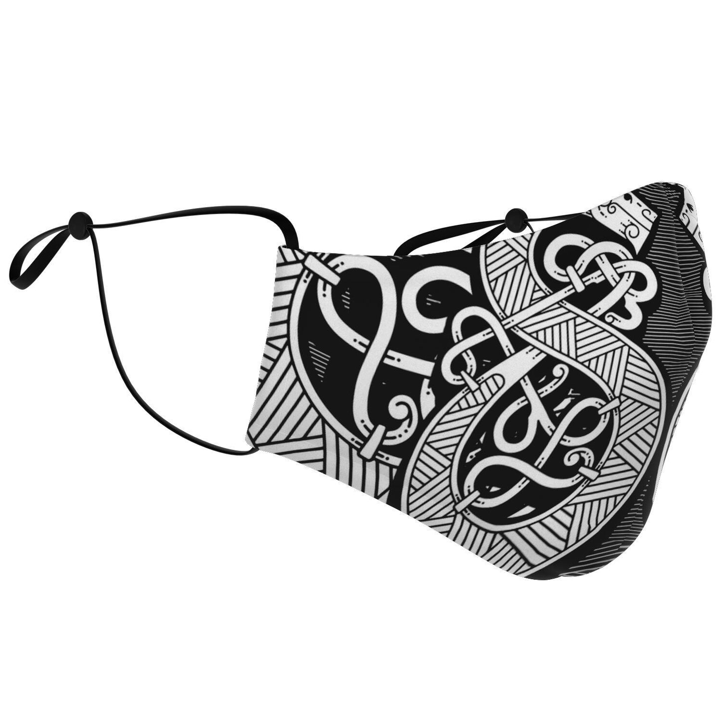 Norse Serpent Viking Face Mask Cover
