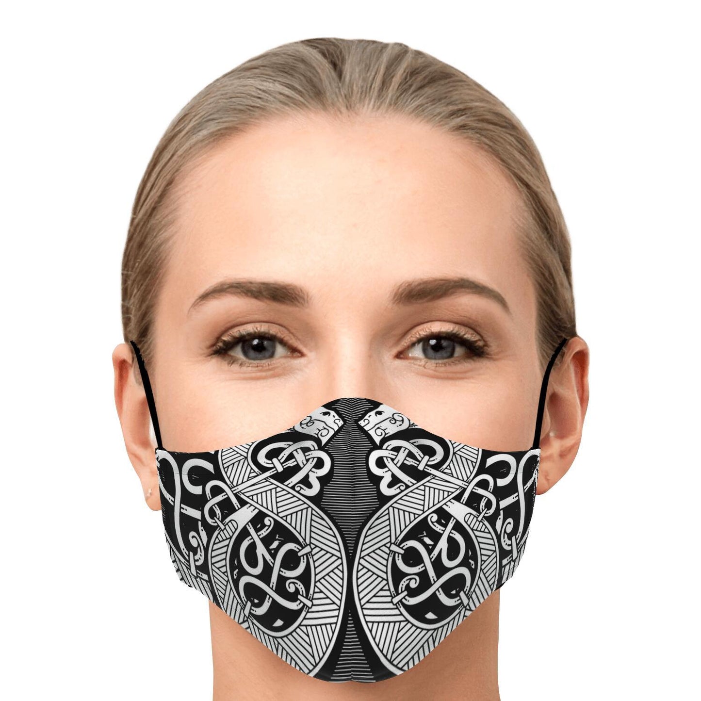 Norse Serpent Viking Face Mask Cover