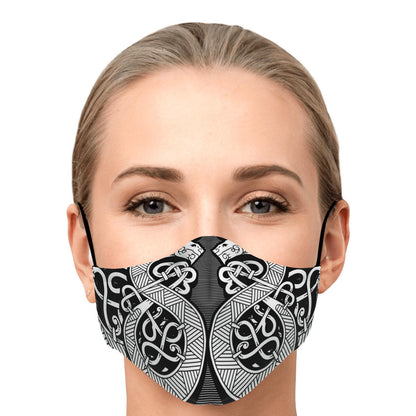 Norse Serpent Viking Face Mask Cover