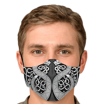 Norse Serpent Viking Face Mask Cover